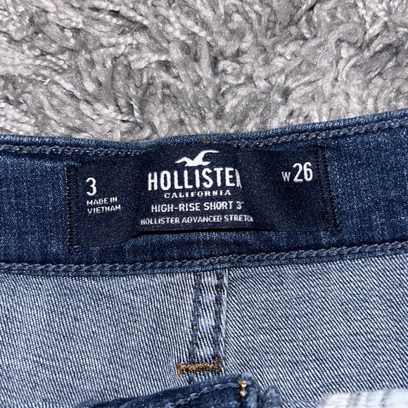 Hollister Denim High Rise Button Shorts Size 3/26 - Picture 2 of 3